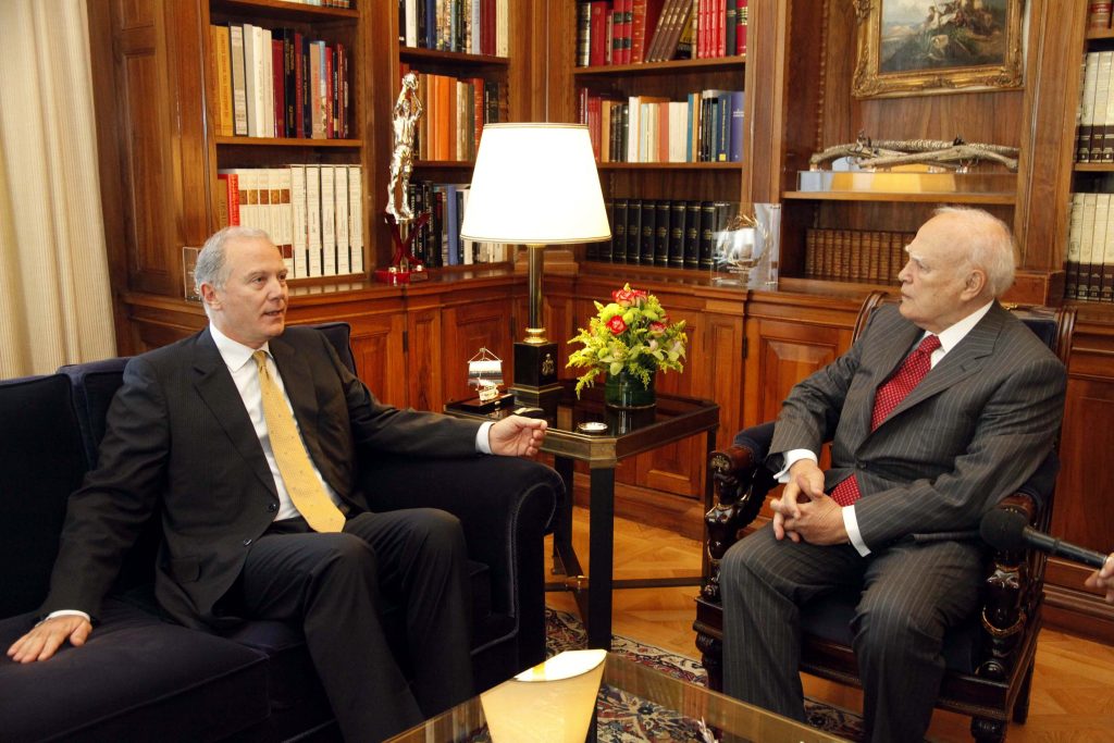 Από την σημερινή συν'αντηση του κ. Προβόπουλου με τον Πρόεδρο της Δημοκρατίας ΦΩΤΟ EUROKINISSI