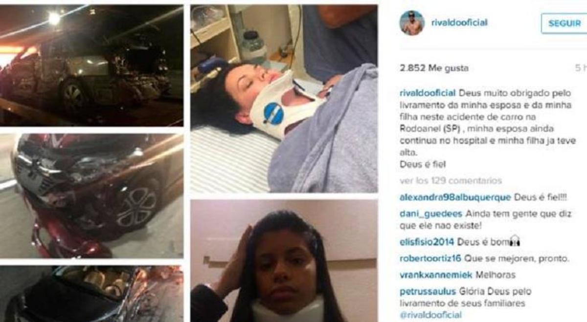 Τροχαίο για τη γυναίκα και την κόρη του Ριβάλντο!