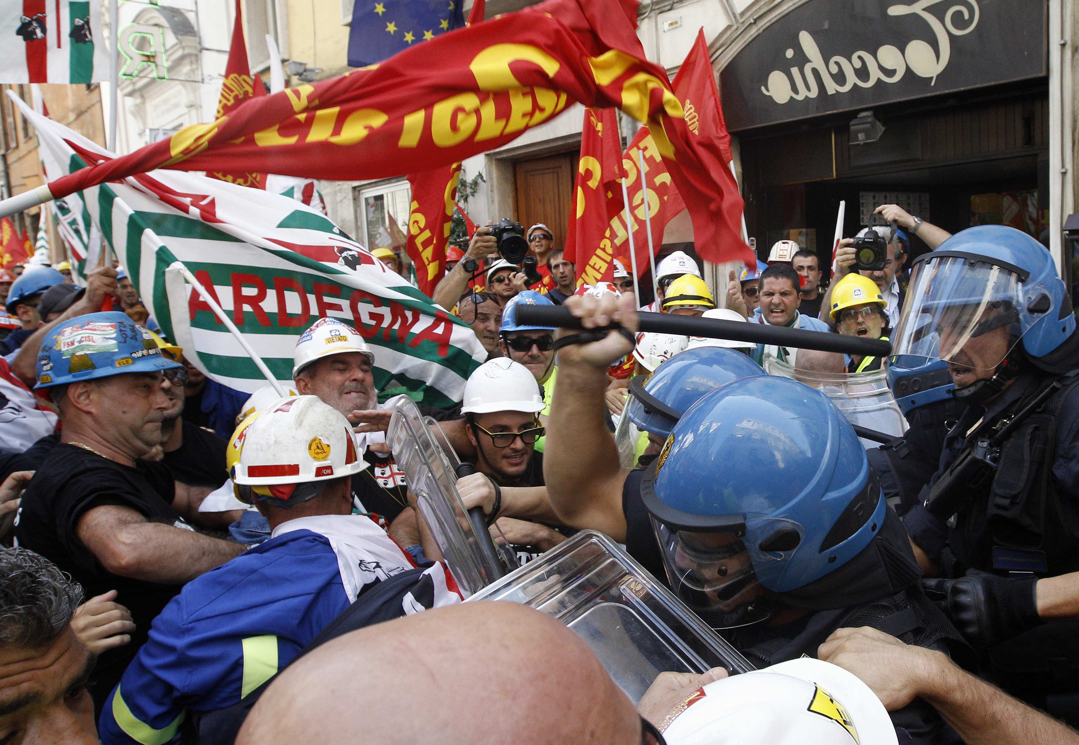 Επεισόδια στη Ρώμη σε διαδήλωση εργατών