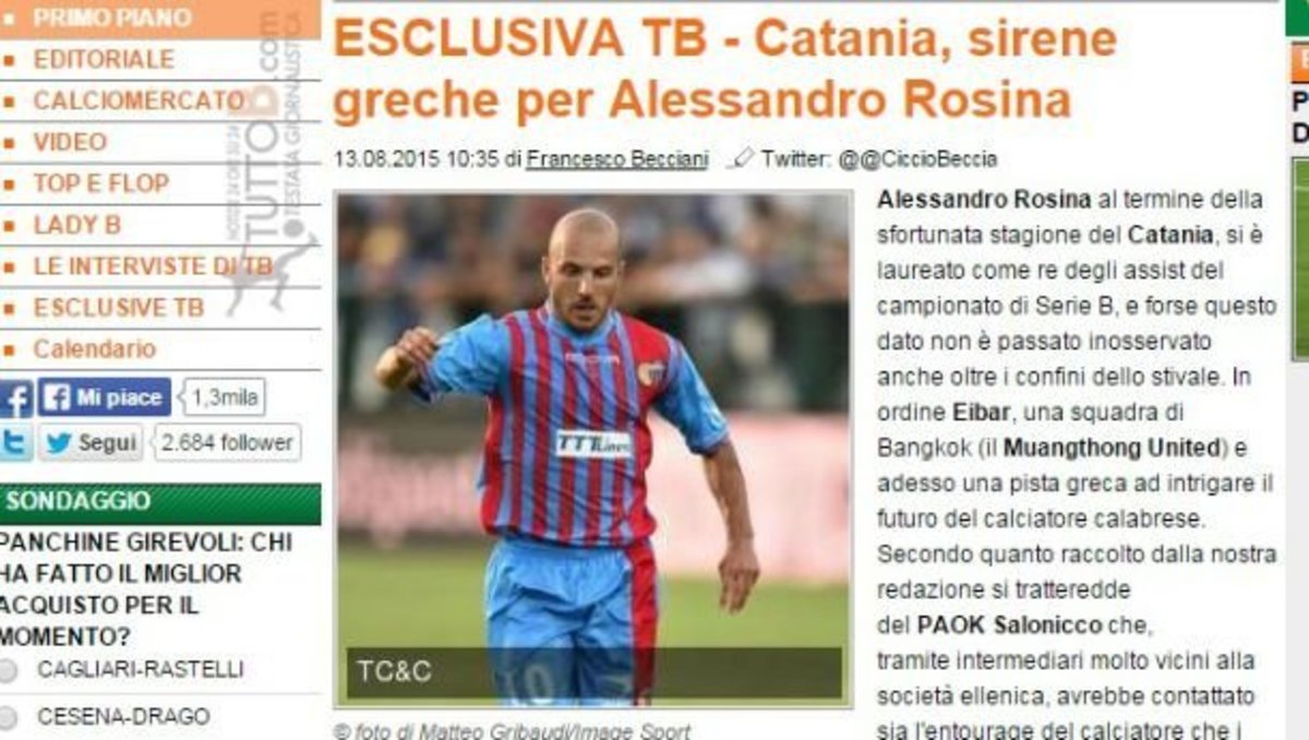 “Σειρήνες για Ροσίνα από ΠΑΟΚ”