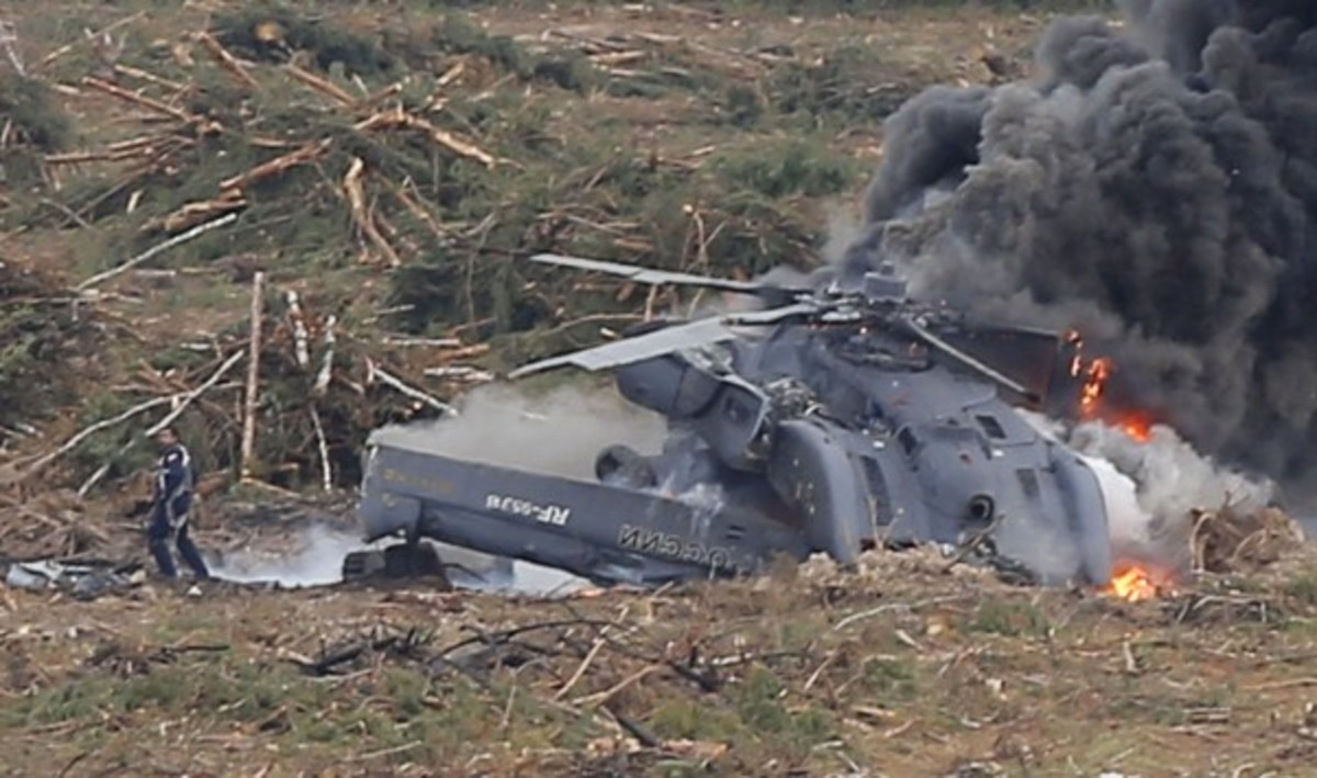 Συντριβή ελικοπτέρου στην κάμερα
