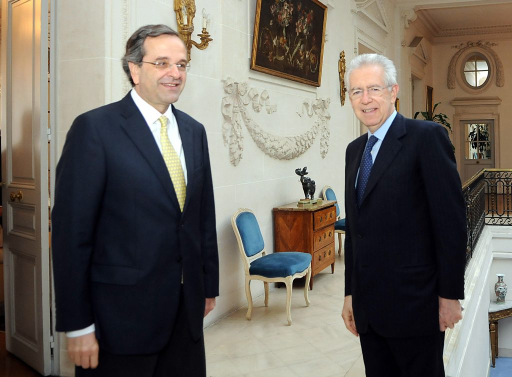 Στην Ιταλία ο Σαμαράς για συναντήσεις με Μόντι και Πάπα