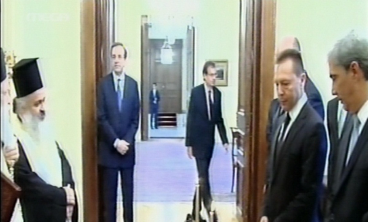 H ορκωμοσία στο προεδρικό