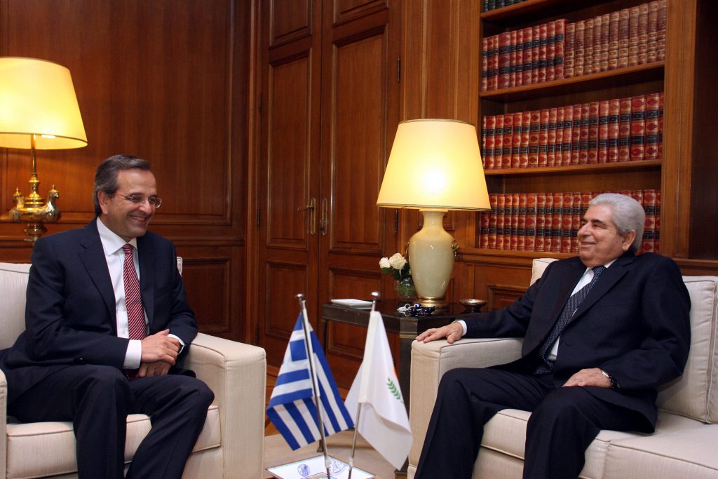 Τη στήριξη της Ελλάδας στον κυπριακό λαό επανέλαβε ο Α.Σαμαράς
