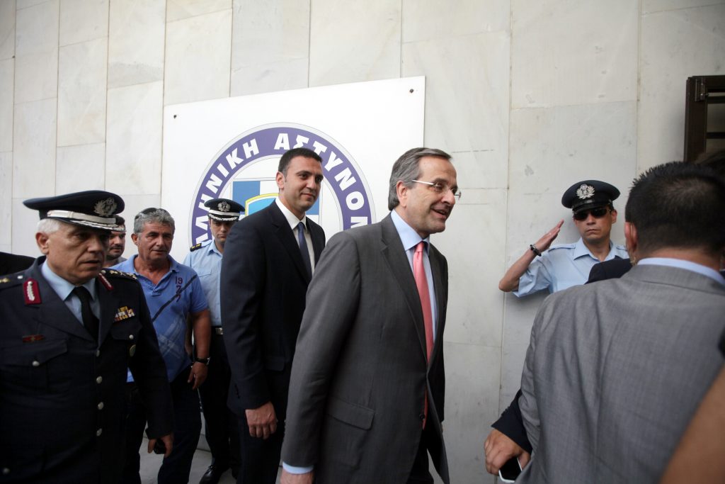 Στην Αντιτρομοκρατική ο Σαμαράς (ΦΩΤΟ, ΒΙΝΤΕΟ)