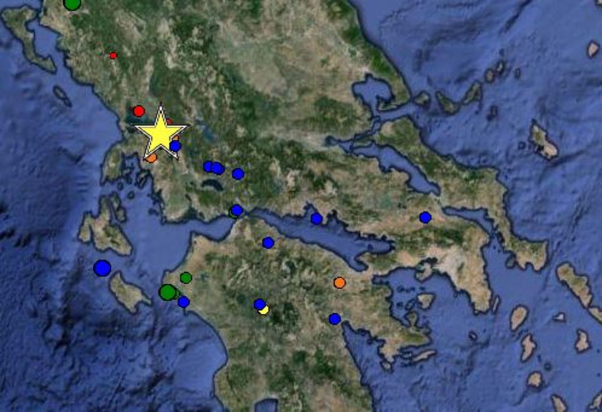 Ισχυρός σεισμός στον Αμβρακικό Κόλπο