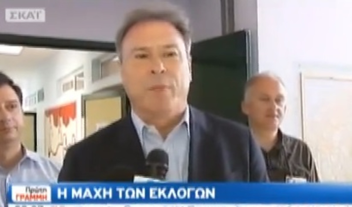 Εκλογές 2014: Ψήφισε ο Γ. Σγουρός (ΒΙΝΤΕΟ)