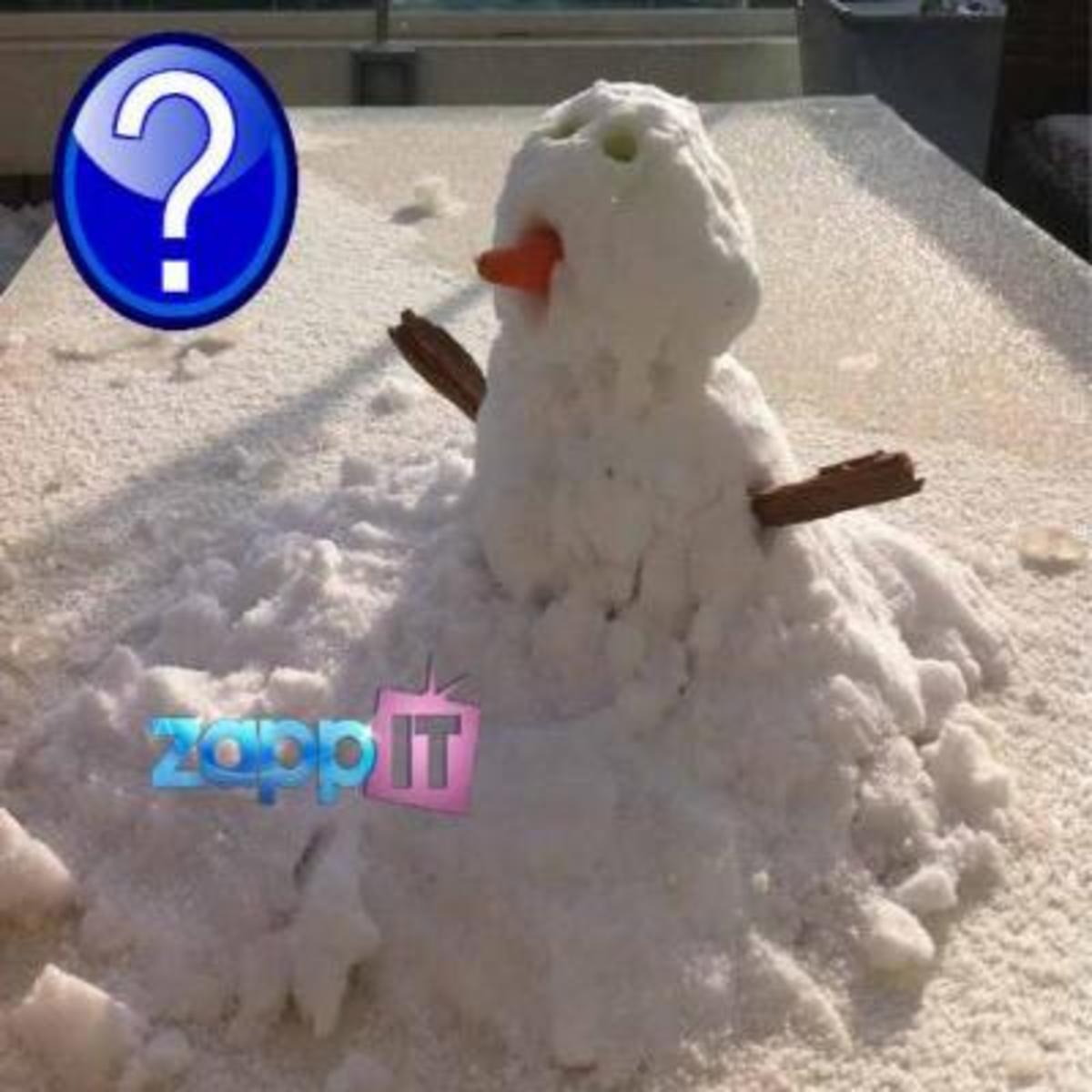 Ποιά παρουσιάστρια έφτιαξε αυτόν τον χιονάνθρωπο;