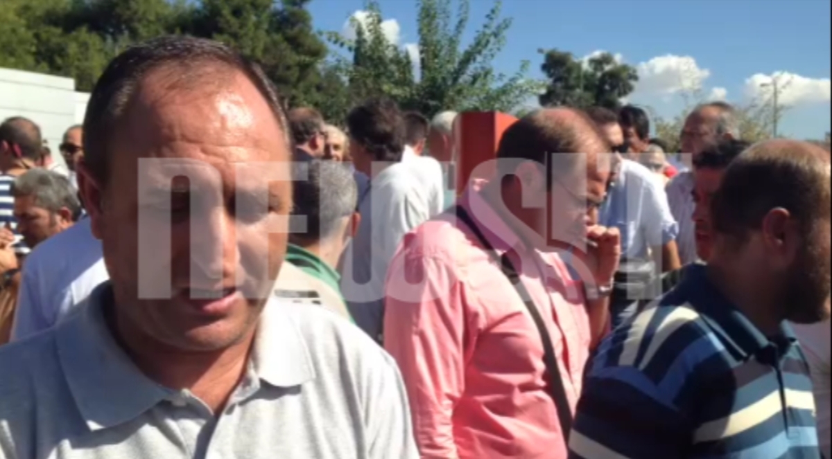 Διαμαρτυρία εργαζομένων στα ναυπηγεία Σκαραμαγκά