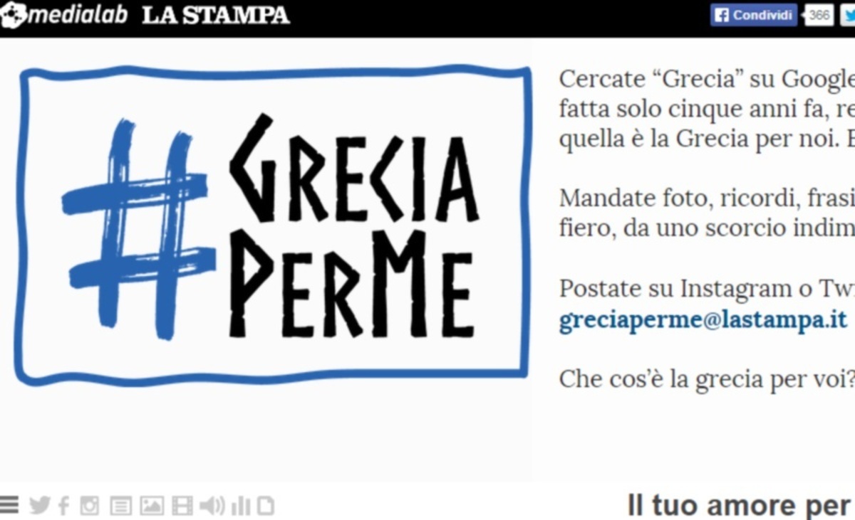 Εκστρατεία της La Stampa υπέρ της Ελλάδας με φωτογραφίες;