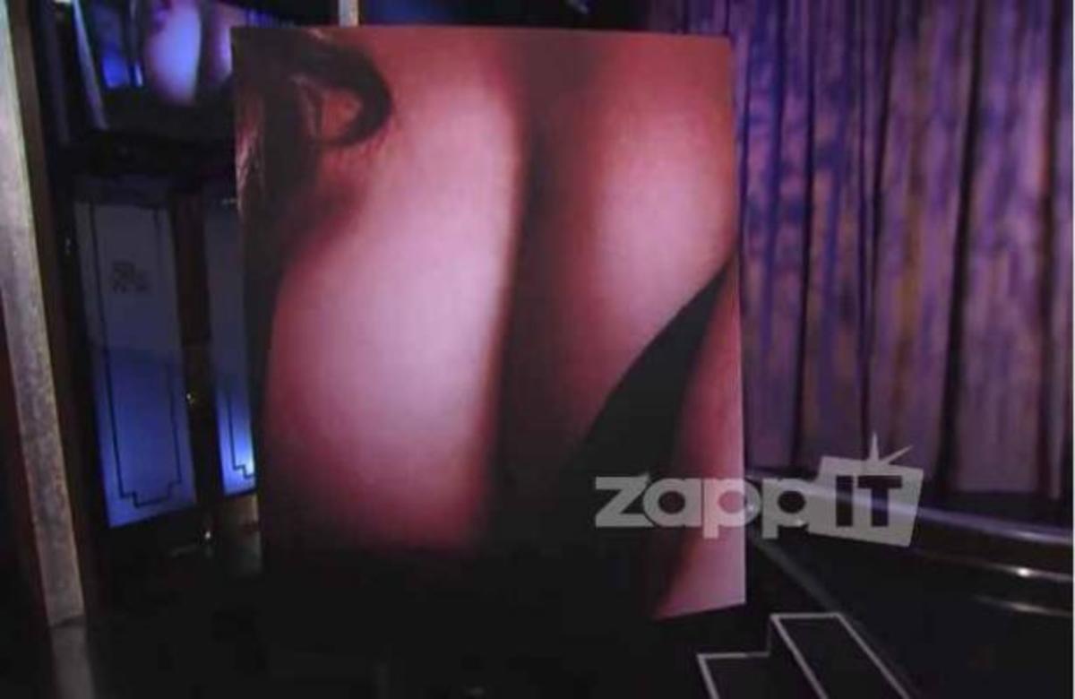 Το στήθος πασίγνωστης ηθοποιού γιγαντοαφίσα σε τηλεοπτική εκπομπή!