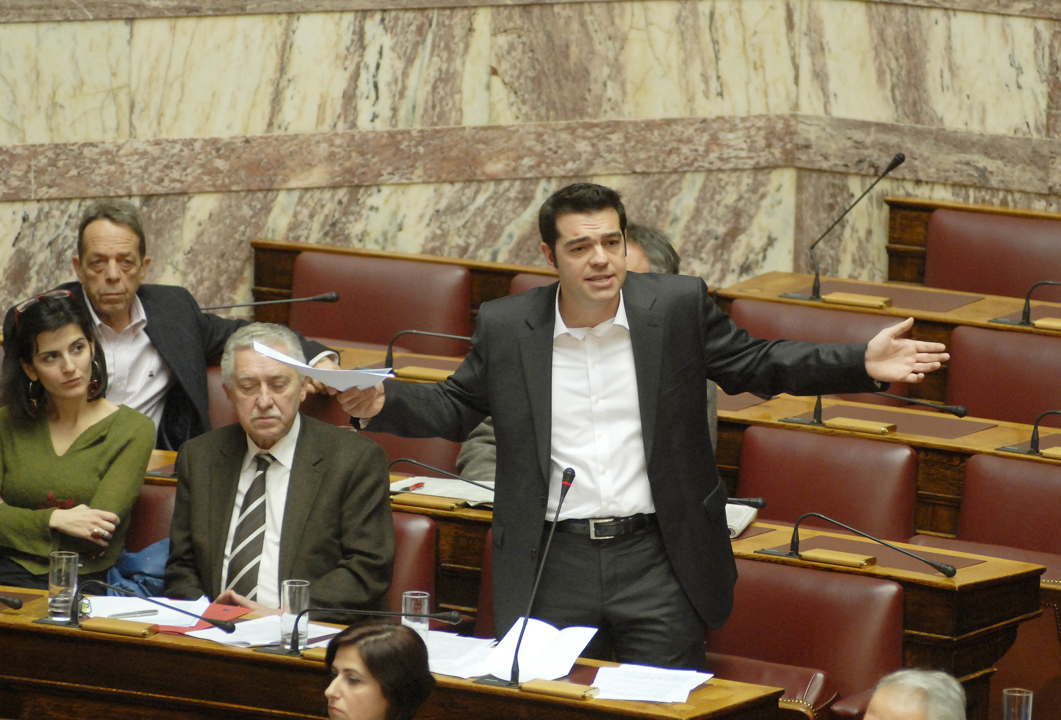 Ο ΣΥΡΙΖΑ στη Βουλή ΦΩΤΟ EUROKINISSI