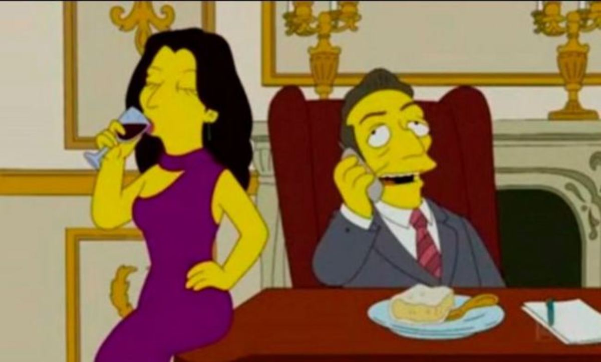 Sarkozy και Bruni αλά Simpsons!
