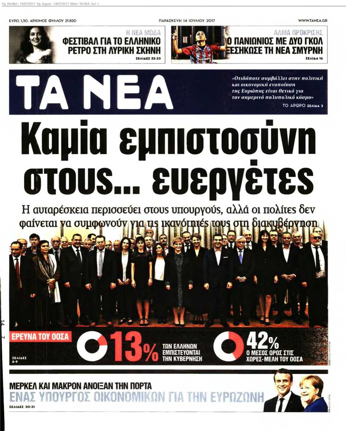 ΤΑ ΝΕΑ 14-07-2017