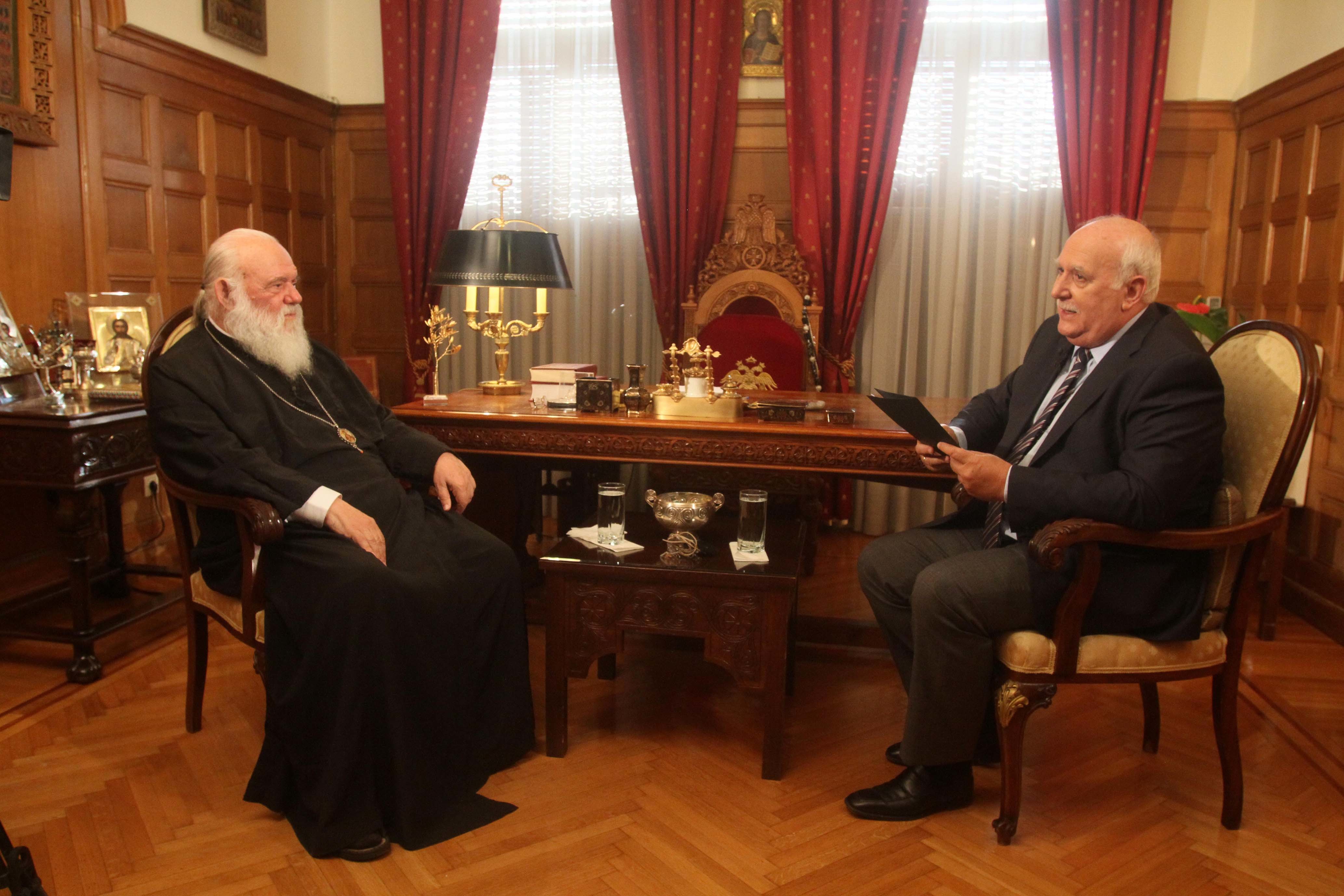 Η συνέντευξη του Αρχιεπισκόπου Ιερώνυμου στον Γιώργο Παπαδάκη
