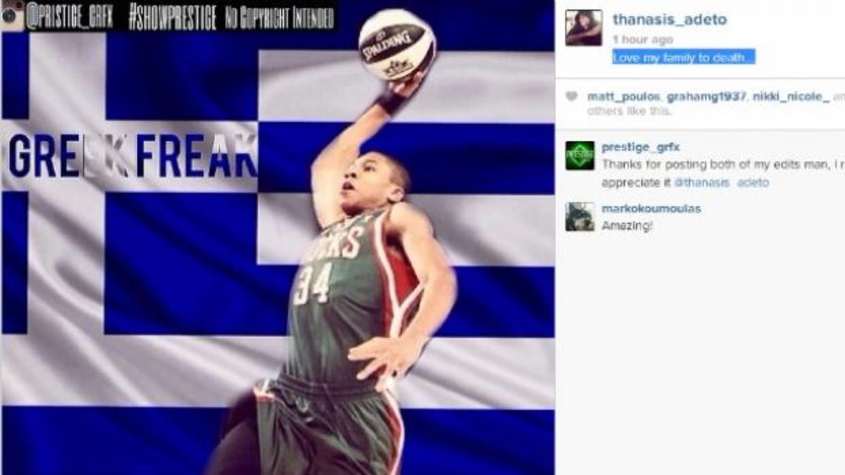 Αντετοκούνμπο: Αγαπώ την οικογένεια μου μέχρι θανάτου