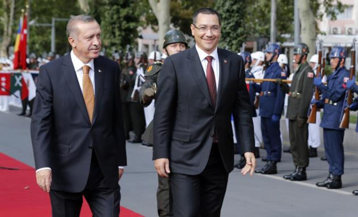 Συνάντηση Ερντογάν με τον Ρουμάνο ομόλογό του