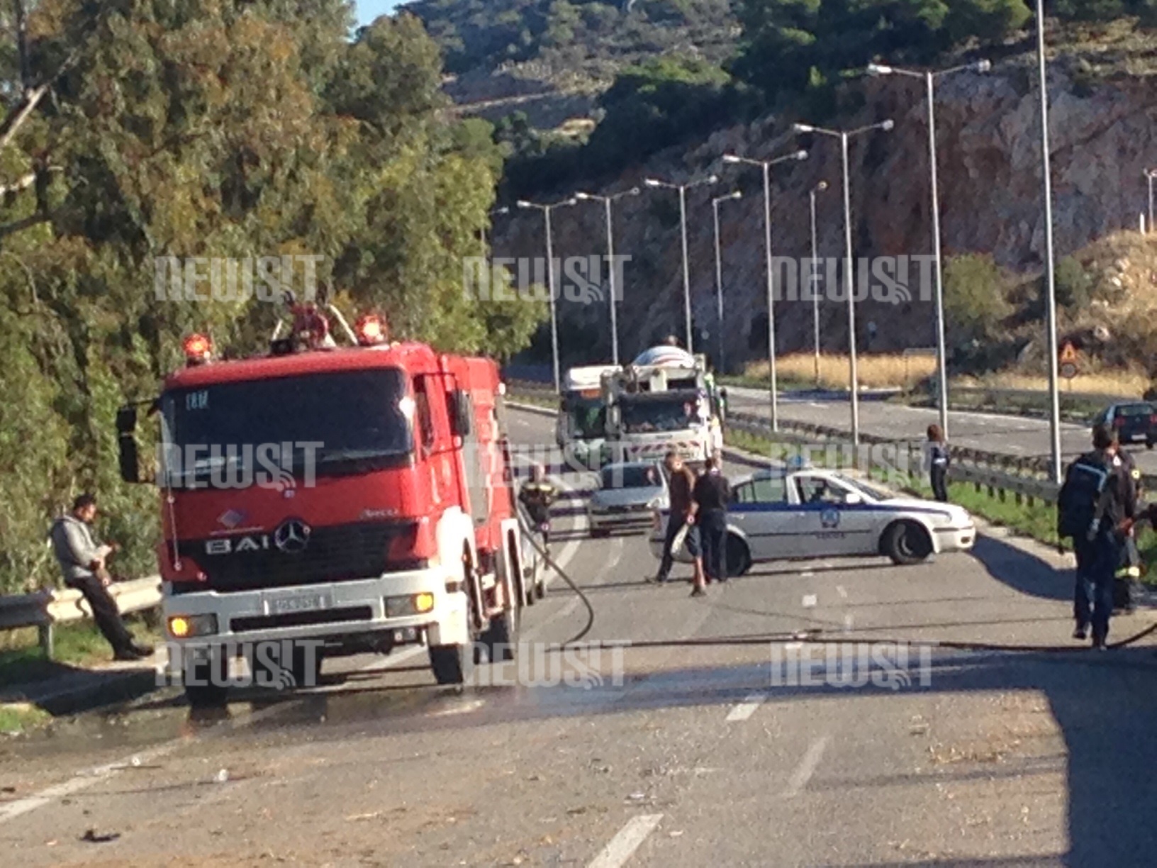 Φριχτό τροχαίο στον περιφερειακό του Αιγάλεω – Νεκρός ένας άνδρας – ΦΩΤΟ
