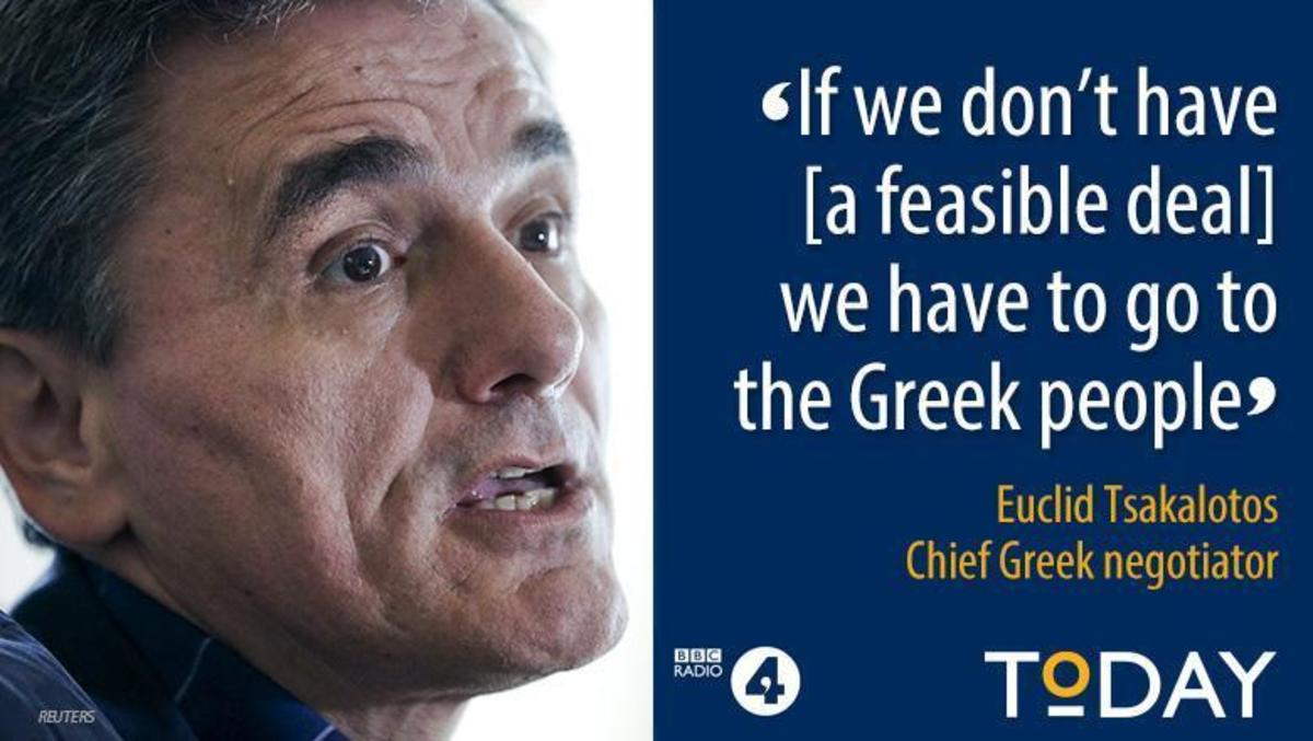 Τσακαλώτος στο BBC: Δημοψήφισμα για Grexit χωρίς λογική συμφωνία
