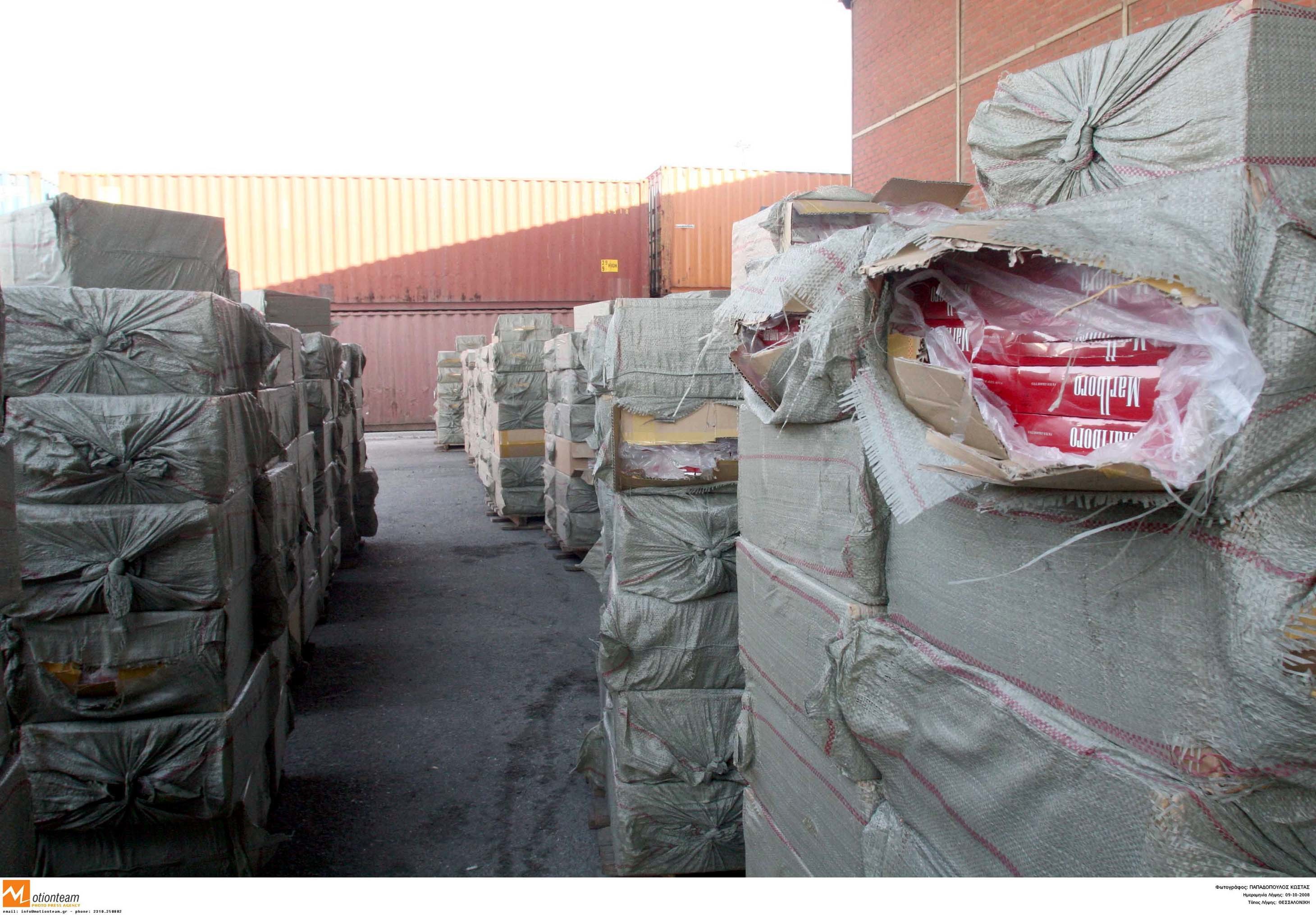 Κατασχέθηκαν 100.000 λαθραία πακέτα τσιγάρων