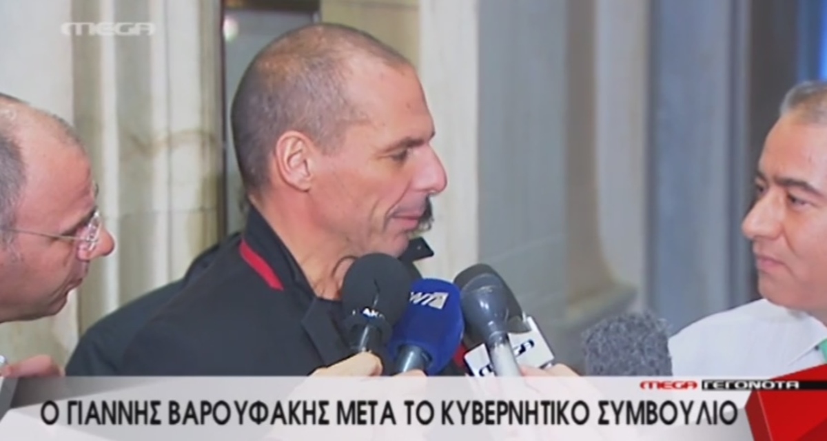 Κυβερνητικό Συμβούλιο: Δηλώσεις Βαρουφάκη