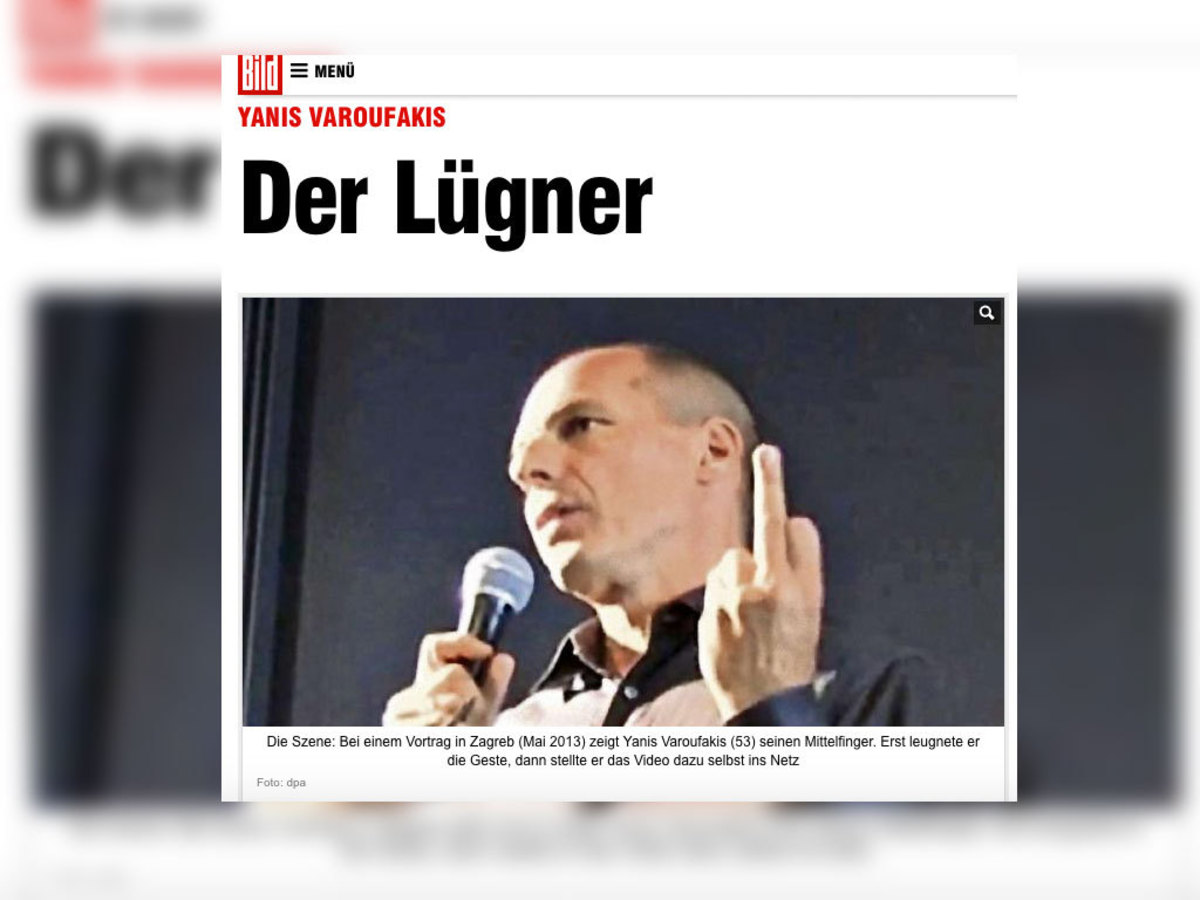 Bild: Γιάνης Βαρουφάκης ο ψεύτης