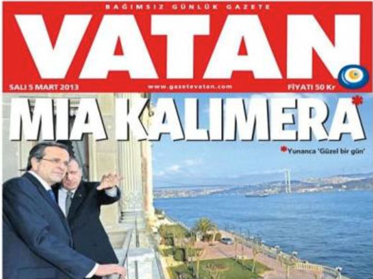 Tουρκικός Τύπος: “Mia kalimera”