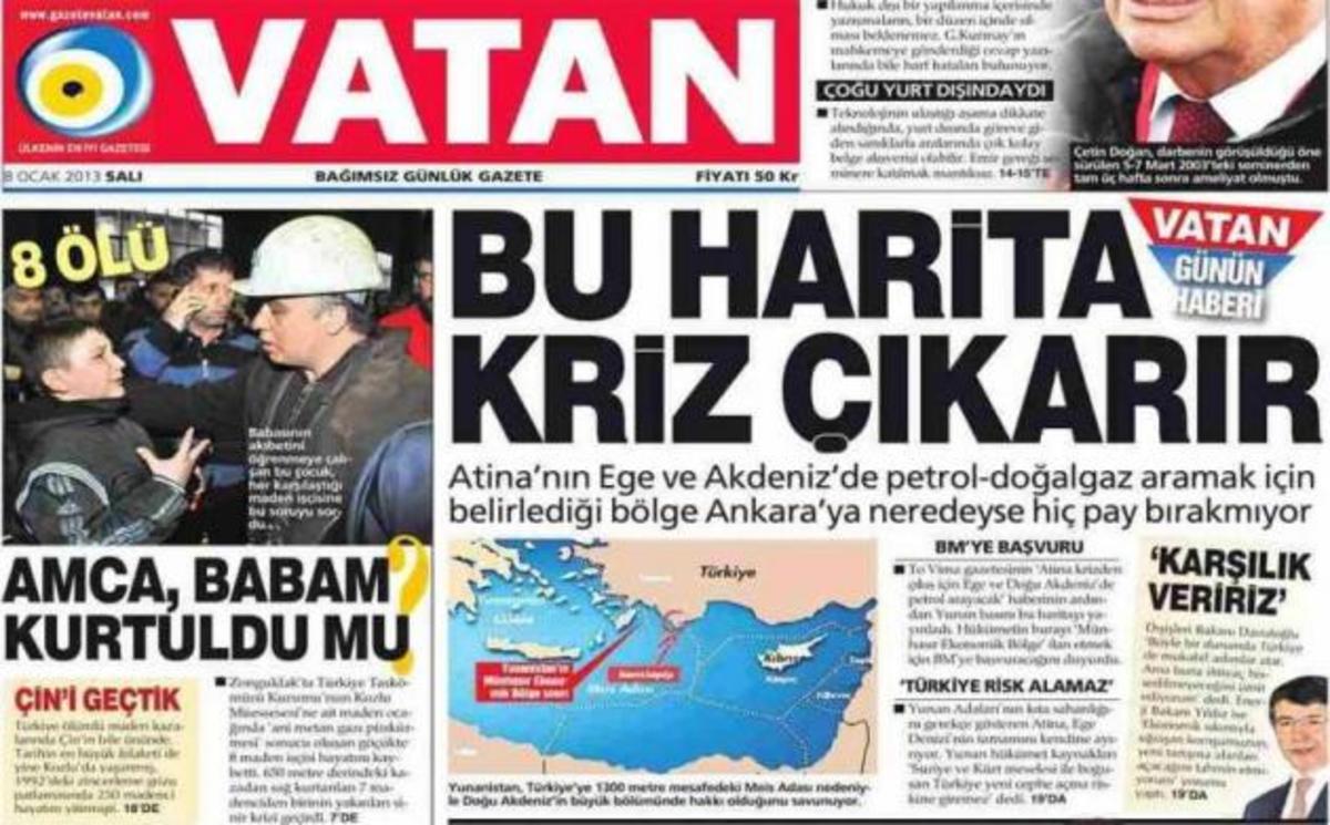 Για “ενδεχόμενη κρίση λόγω ΑΟΖ” μιλούν οι Τούρκοι