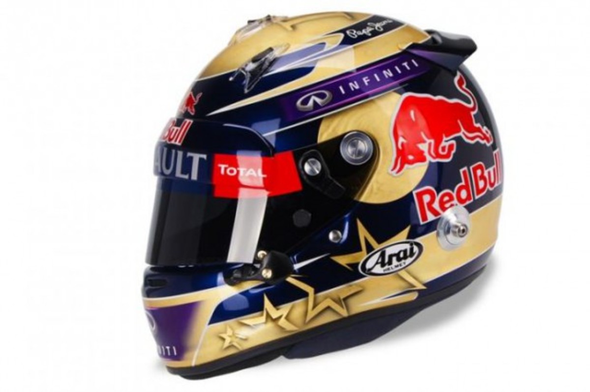 Formula 1: Με φύλλα χρυσού το κράνος του Vettel στο Abu Dhabi