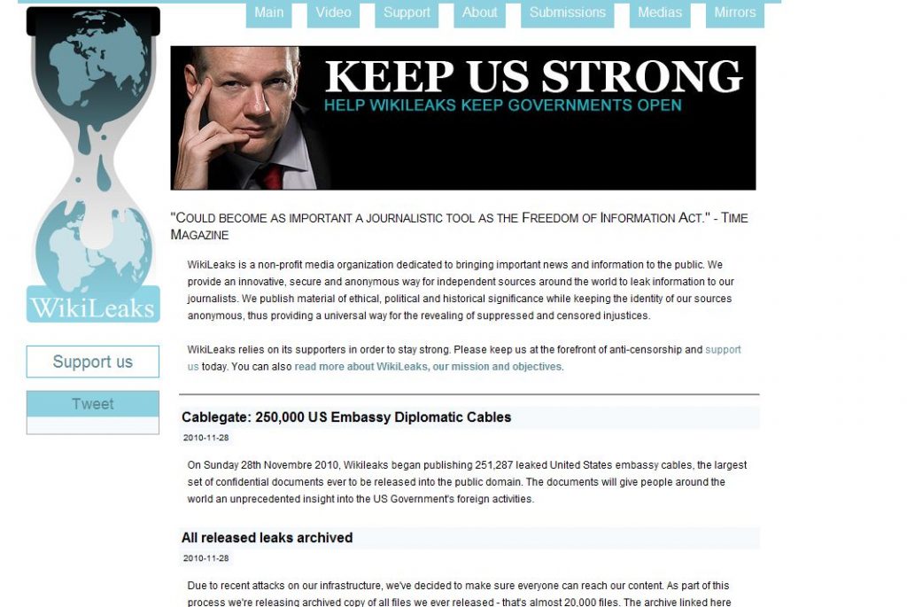 Το WikiLeaks δεν ευθύνεται για τις κυβερνοεπιθέσεις – Συνελήφθη ένας 16χρονος