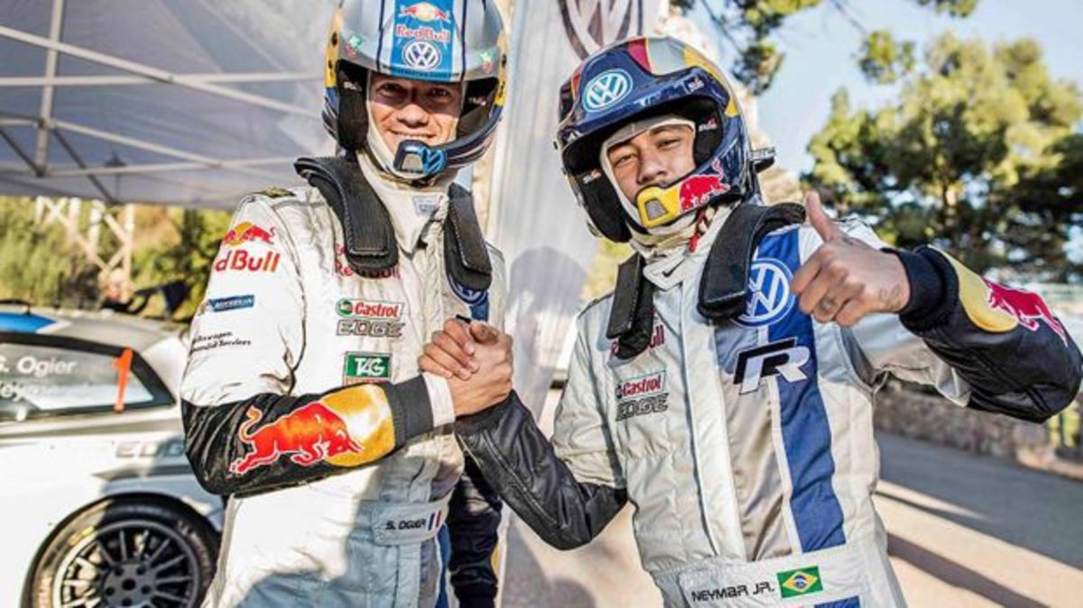 O Neymar Jr. πήρε γεύση από αγώνες Ράλι με το VW Polo R WRC (VIDEO)