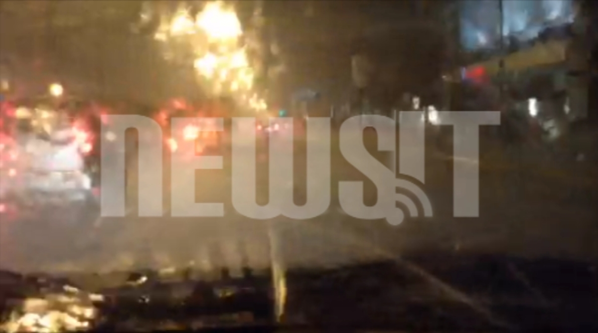 Χαλάζι στην Κηφισίας