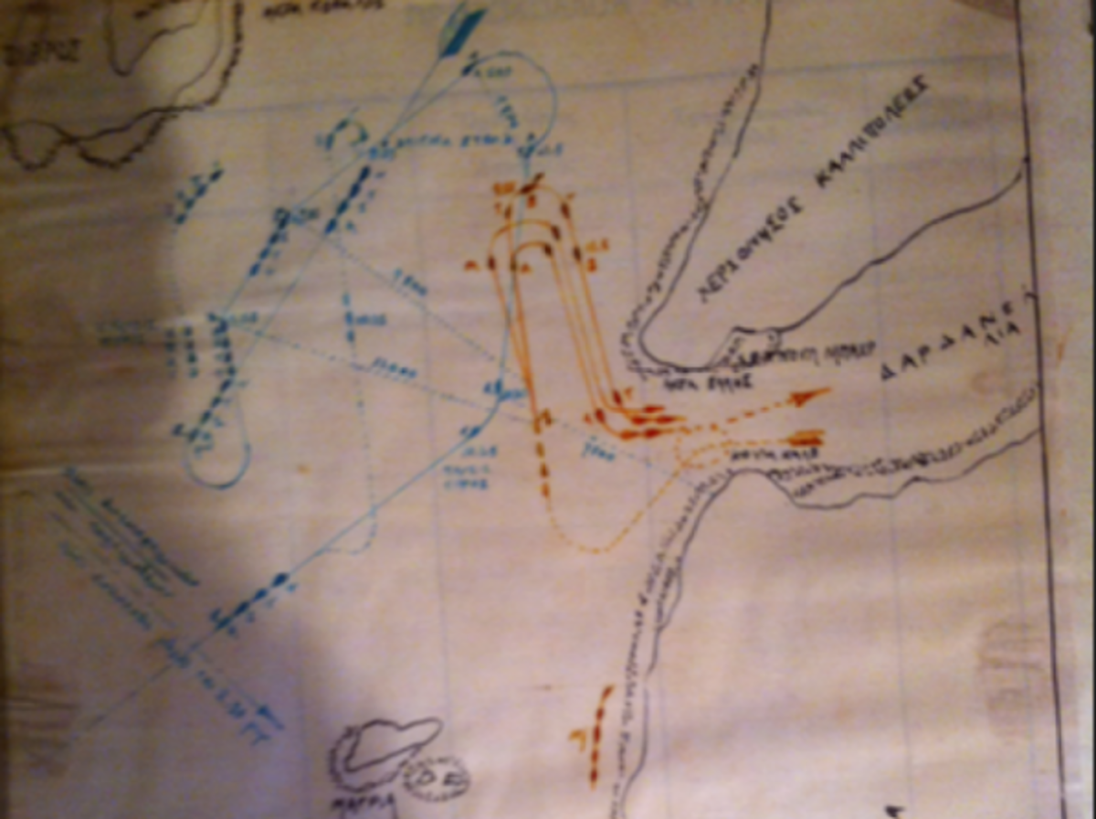 ΝΤΟΚΟΥΜΕΝΤΟ:ο χειρόγραφος χάρτης της ναυμαχίας της Έλλης! Επέστρεψε στο ΑΒΕΡΩΦ