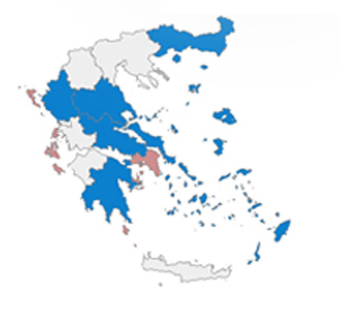 Αποτελέσματα εκλογών: Δείτε μια προς μια όλες της Περιφέρειες της χώρας