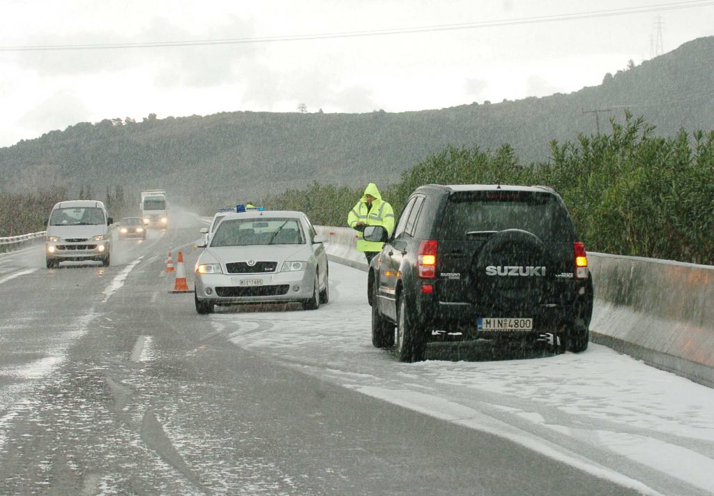 Λευκό το τοπίο στις περισσότερες περιοχές της κεντρικής και της βόρειας Ελλάδας. ΦΩΤΟ EUROKINISSI