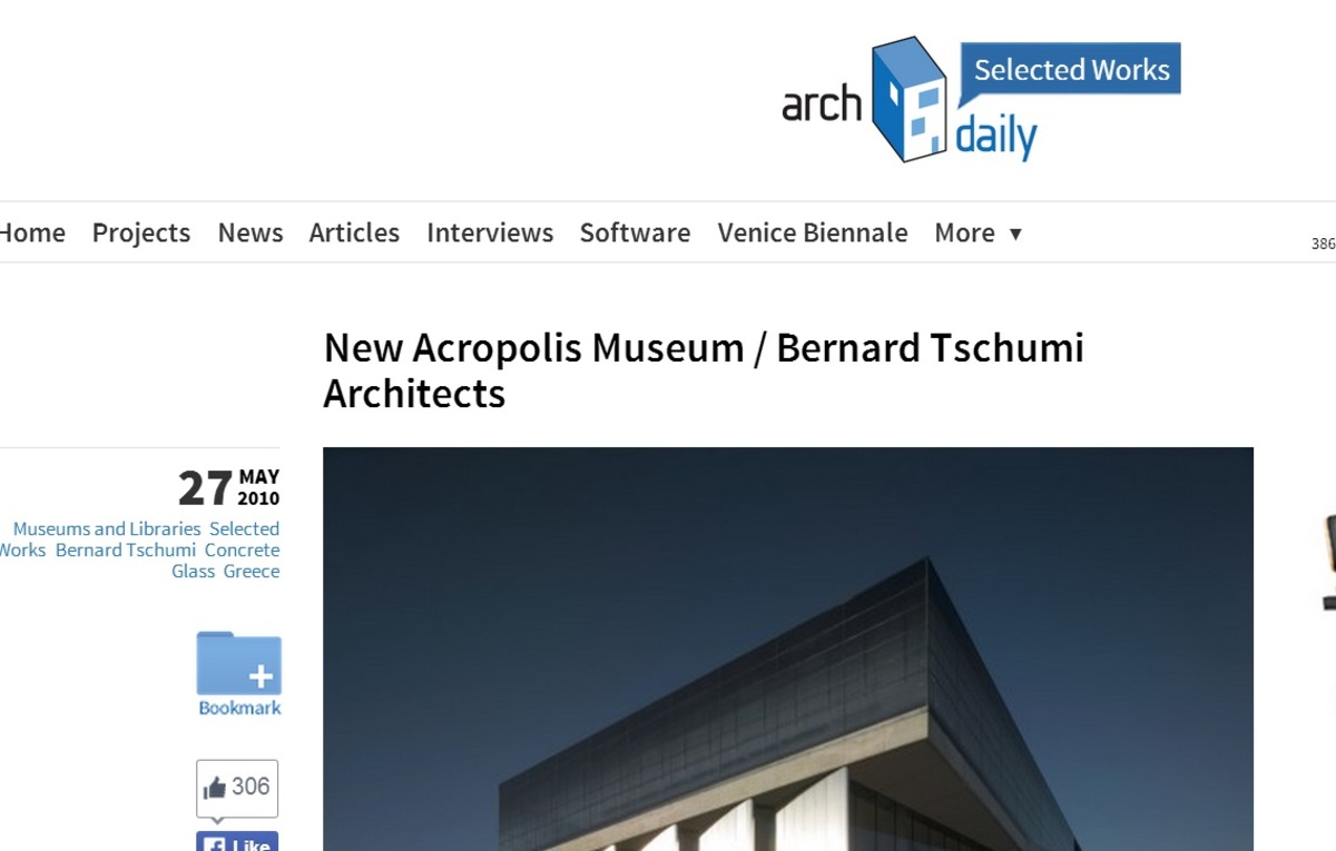 Στα 20 καλύτερα του κόσμου το μουσείο της Ακρόπολης