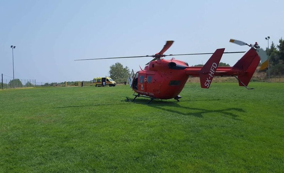 Ασθενής διακομίστηκε με ελικόπτερο της Πυροσβεστικής γιατί δεν υπήρχε ασθενοφόρο
