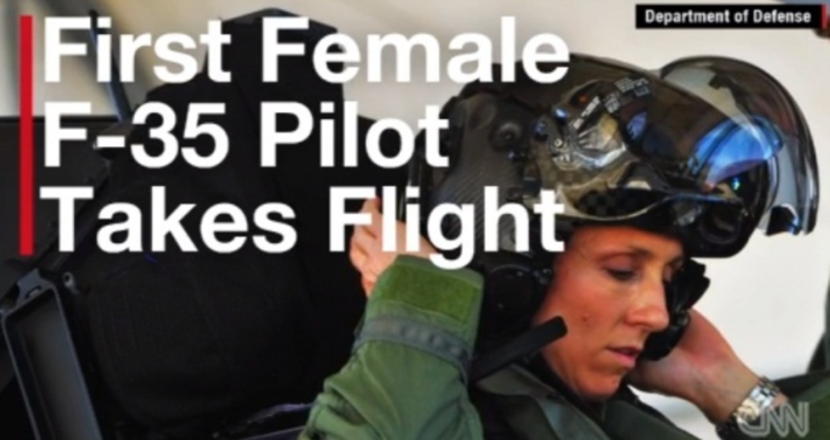 Η πρώτη γυναίκα που πετά με F-35!