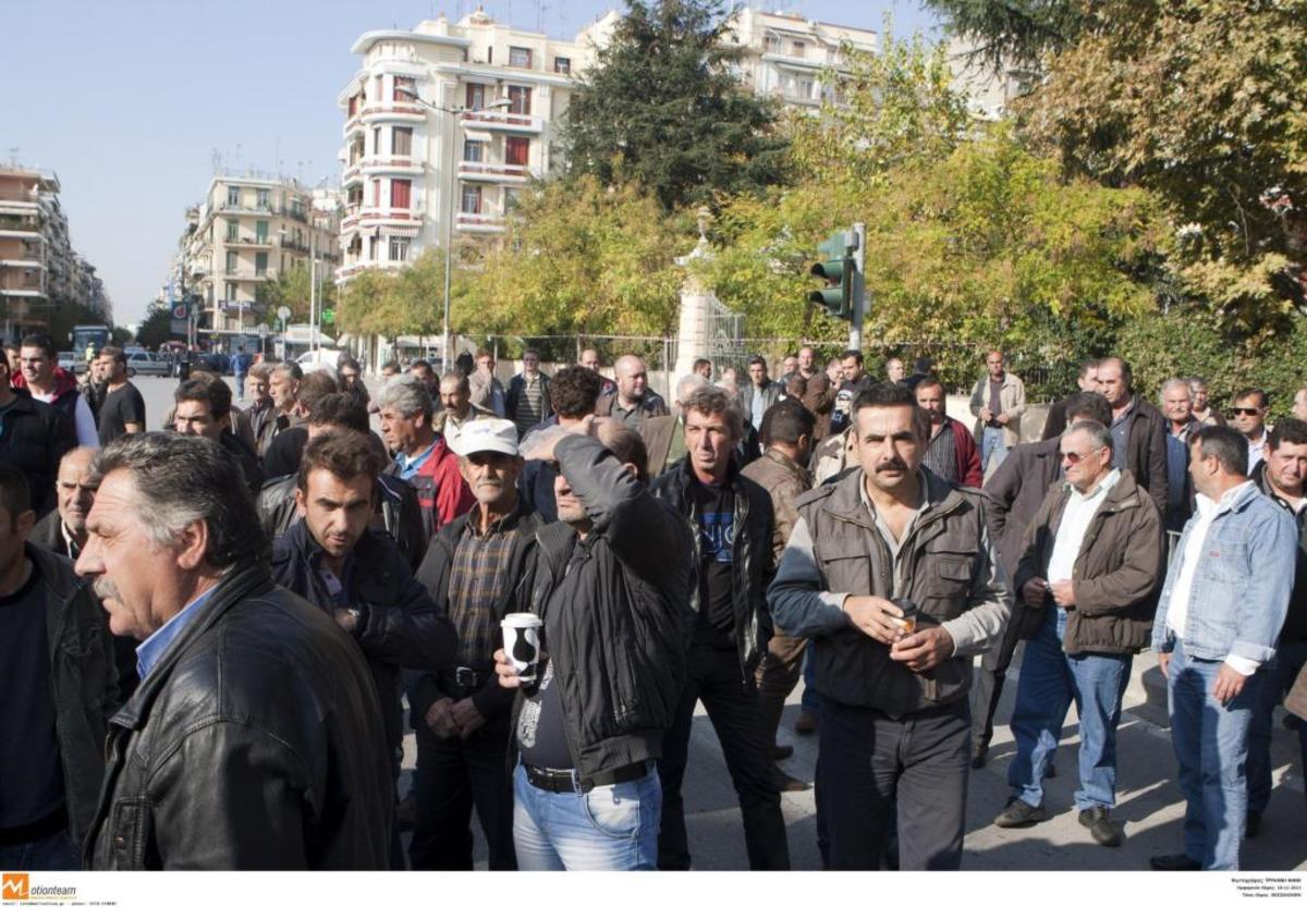 Από παλαιότερη κινητοποιηση των αγροτών στη Θεσσαλονίκη - ΦΩΤΟ ΑΡΧΕΙΟΥ EUROKINISSI