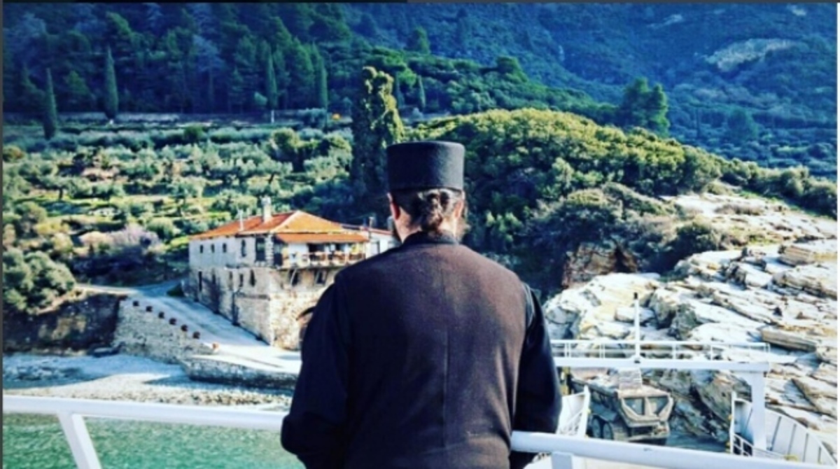 Ο Γιώργος Τσαλίκης στο Άγιο Όρος