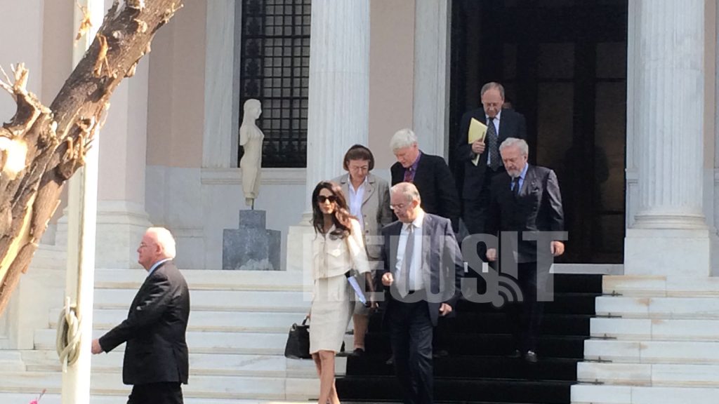 Αμάλ Αλαμουντίν: Από το Μαξίμου στο Μουσείο της Ακρόπολης – Σε καλό κλίμα η συνάντηση με Σαμαρά