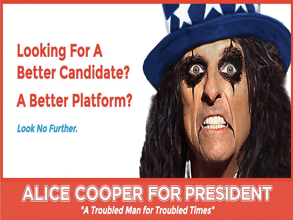 Alice Cooper for president! Poison για… Χίλαρι και Τραμπ