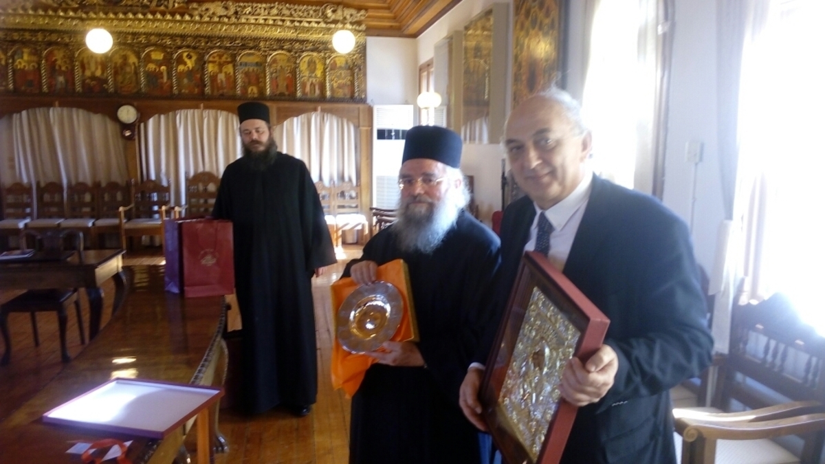 Το Άγιο Όρος επισκέφτηκε ο υφυπουργός Εξωτερικών – ΦΩΤΟ