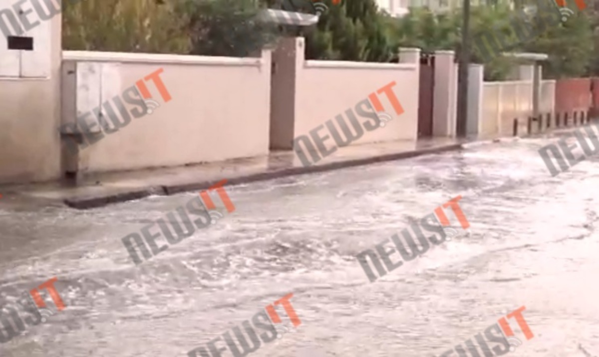 Πλημμύρα στην Αμαρουσίου Χαλανδρίου