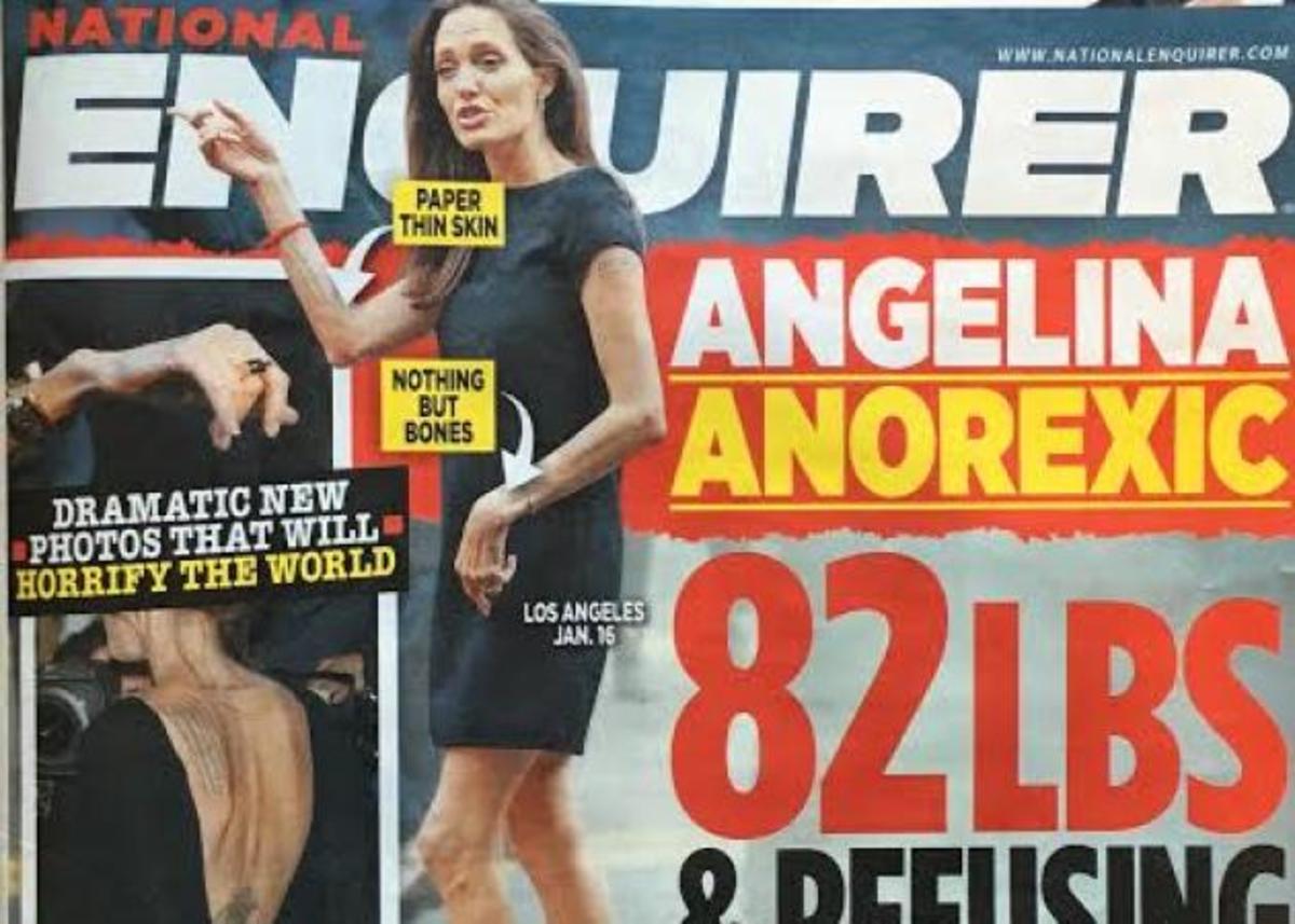 Νational Enquirer: Η Angelina Jolie ζυγίζει… 37 κιλά!