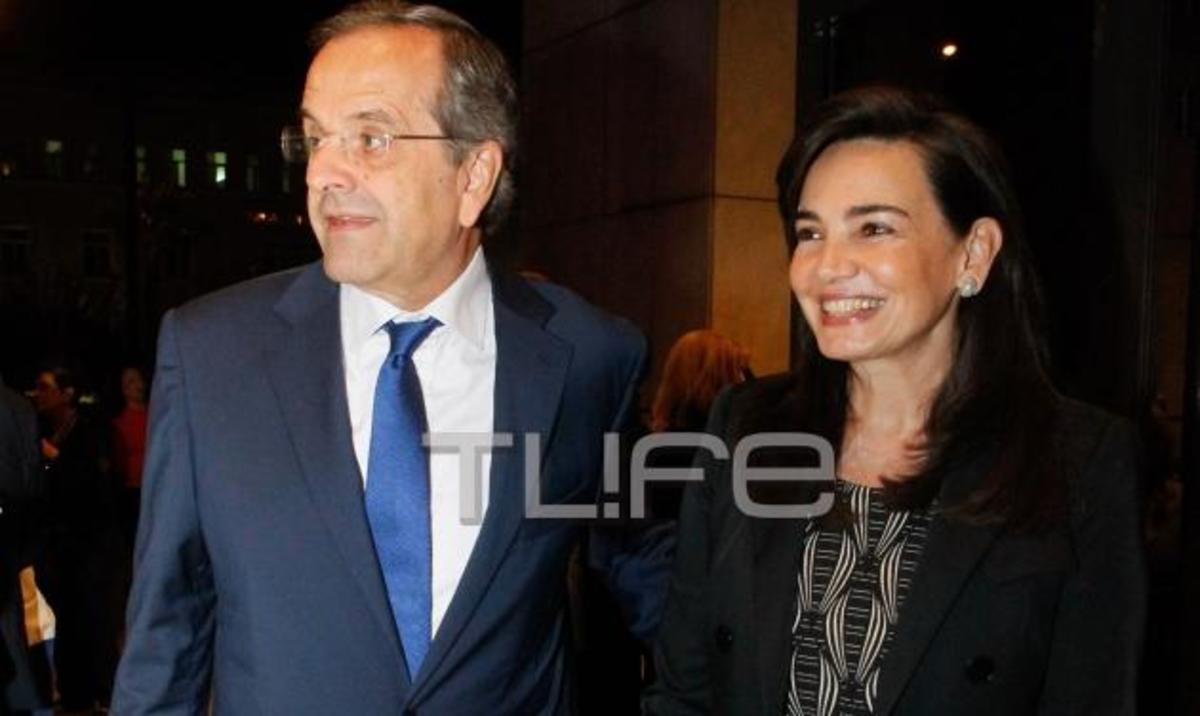 Σπάνια βραδινή έξοδος για τον Αντώνη Σαμαρά και την γυναίκα του!