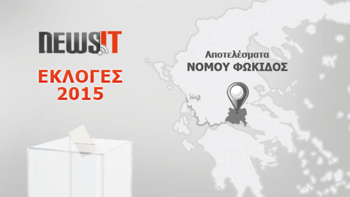 Αποτελέσματα εκλογών 2015: Νομός Φωκίδας