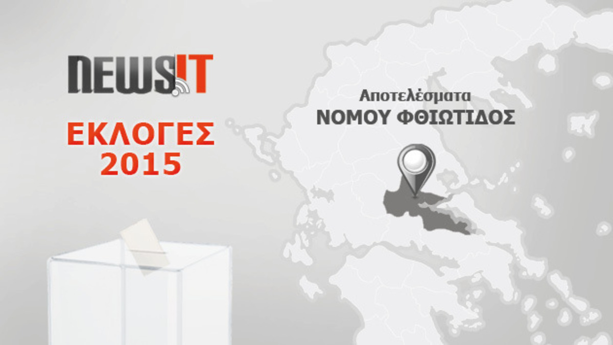 Αποτελέσματα Εκλογών 2015: Νομός Φθιώτιδας