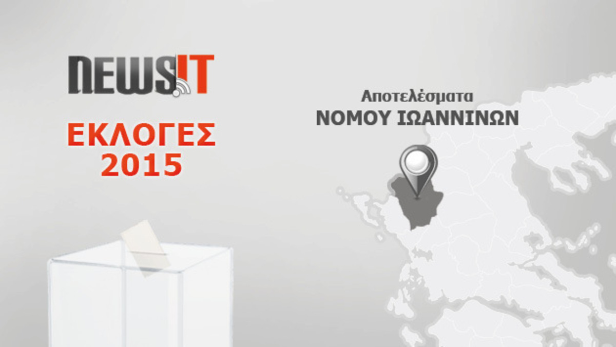 Αποτελέσματα εκλογών 2015: Πρωτιά του ΣΥΡΙΖΑ στα Ιωάννινα