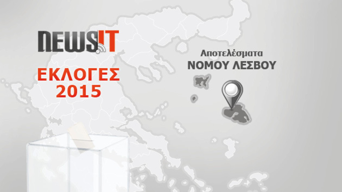 Αποτελέσματα εκλογών 2015: Προηγείται και στον Νομό Λέσβου ο ΣΥΡΙΖΑ
